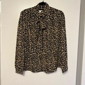 J.Crew cheetah blouse